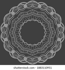 Pattern Of rosette. Vector Illustration. Modern Decorative Floral Color Mandala.