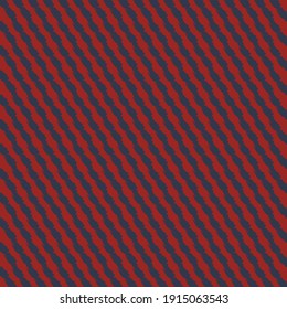 Pattern with rough oblique stripes, alternating in red and blue. Ribbed background.