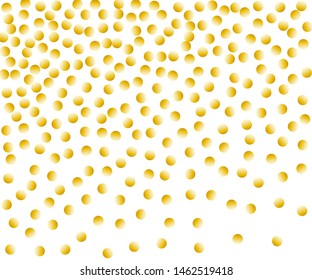 Pattern with round Golden confetti, sequins. Bright festive, festival pattern for party invites, wedding, cards, phone Wallpapers. Vector illustration
