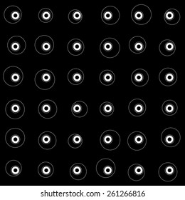 Pattern rounds. Monochrome minimal, geometric. Can be used as wrapping paper or texture for clothes.