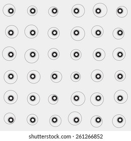 Pattern rounds. Monochrome minimal, geometric. Can be used as wrapping paper or texture for clothes.