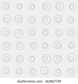 Pattern rounds. Monochrome minimal, geometric. Can be used as wrapping paper or texture for clothes.
