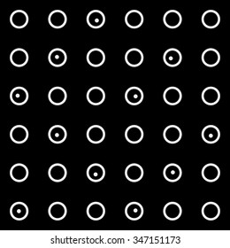 Pattern rounds. Monochrome minimal, geometric. Can be used as wrapping paper or texture for clothes.