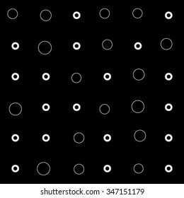 Pattern rounds. Monochrome minimal, geometric. Can be used as wrapping paper or texture for clothes.