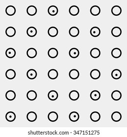 Pattern rounds. Monochrome minimal, geometric. Can be used as wrapping paper or texture for clothes.