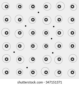 Pattern rounds. Monochrome minimal, geometric. Can be used as wrapping paper or texture for clothes.