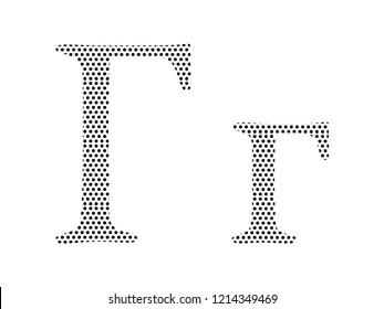 Pattern Russian Cyrillic Alphabet Letter G