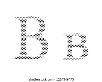 Pattern Russian Cyrillic Alphabet Letter V
