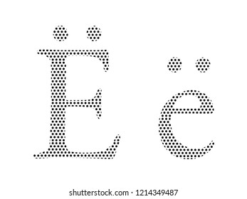 Pattern Russian Cyrillic Alphabet Letter Yo