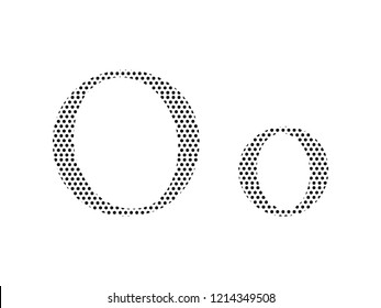 Pattern Russian Cyrillic Alphabet Letter O