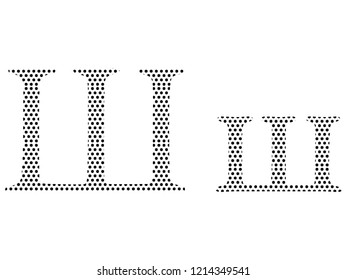 Pattern Russian Cyrillic Alphabet Letter Sh
