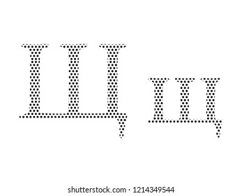 Pattern Russian Cyrillic Alphabet Letter Shch