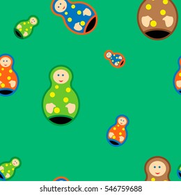 pattern Russian nesting dolls