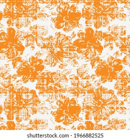 pattern rustic summer autumn floral seamless vector fashionable print design 