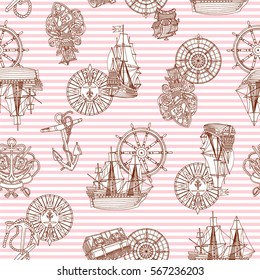 Pattern sailing boat