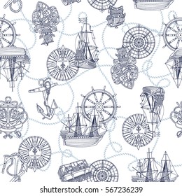 Pattern sailing boat