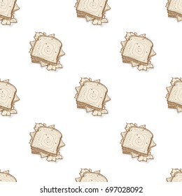 pattern sandwich hand drawing graphic background