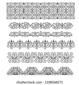 Pattern in the Scandinavian style, ornament, hand drawn, vector illustration