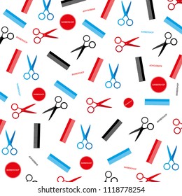pattern scissors .background vector design. pattern. barbershop background vector design vector. illustration