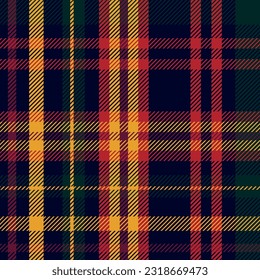 Pattern in a Scottish cage for Christmas and New Year designs. Blue, red, green, yellow. Classic plaid plaid for flannel clothing. A cage for a modern festive winter textile print.