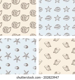 pattern of sea shells