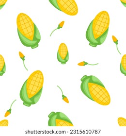 pattern seamleas  corn vector illustration
