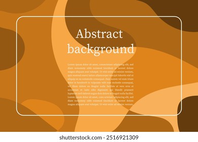 Padrão Sem emenda Banner de fundo abstrato de fluidez plana em tons de marrom.