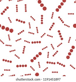 Pattern Seamless Abstract pattern of dots red line . For your design. Vector.