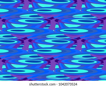 The pattern is a seamless abstract geometric in blue tones. For fabric, paper, wallpaper.