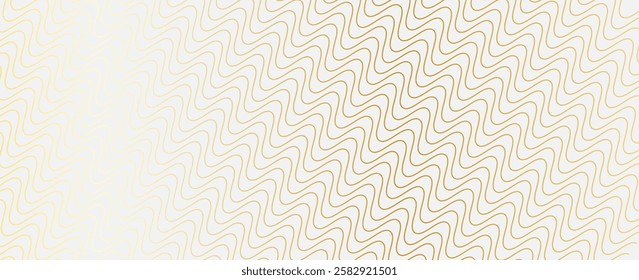 Pattern seamless abstract wave background stripe gold luxury color and line. Geometric wavy line vector illustration. Christmas background