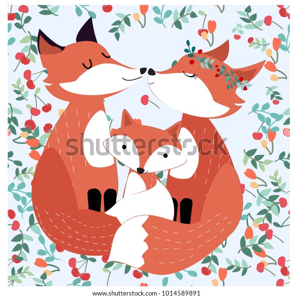 Pattern Seamless Adorable Cute Valentine Day Stock Vector