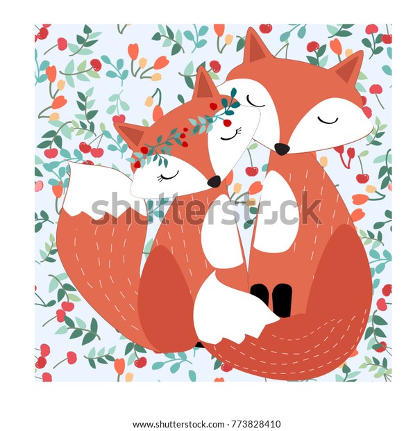 Pattern Seamless Adorable Cute Valentine Day Stock Vector Royalty