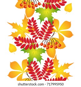 pattern seamless autumn leaves