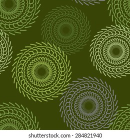pattern seamless pattern background circular patterns gears on a green.