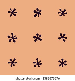 Pattern for seamless background colorful blots black color on cream
