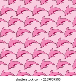 pattern seamless background, dolphin pink , design for fabric,wallpaper,backdrop