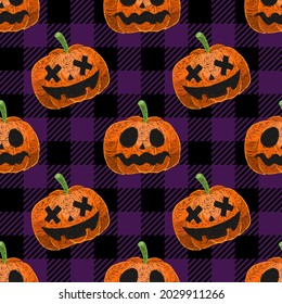 Pattern : Seamless background with Halloween pattern. wrapping paper, website banner