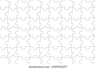 Pattern. Seamless background. Puzzle pattern. Background, wallpaper, wrapper, texture. Black lines