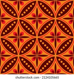 pattern seamless batik kawung suitable for textile factories