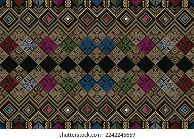 pattern seamless batik songket rangrang lombok