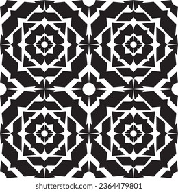 Muster nahtlos, schwarz-weiß für Textilien oder Batik