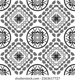 Pattern seamless beauty for carpet textile or batik