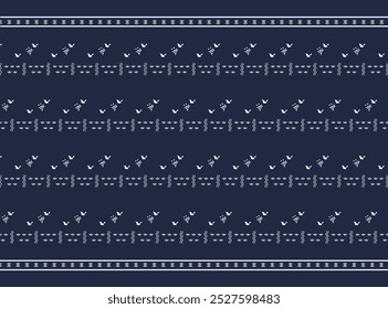 Muster nahtlose Vogel Ricefield Element Folk Hintergrund Tapete Kleidung Baumwolle