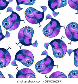 Pattern seamless bird vector illustration