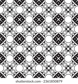 Pattern seamless black and white beautiful for backgrounds or texture textile or batik
