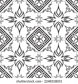 Pattern seamless black white for simple backgrounds or textures