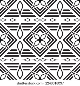 Pattern seamless black white for simple backgrounds or textures