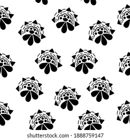 Pattern seamless black and white. The style romantic rock. The creative design background texture wallpaper abstract for websites, textile and print different product