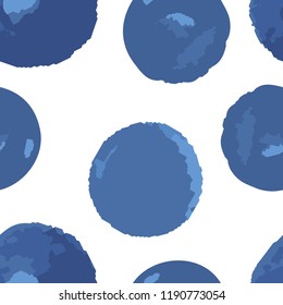 Pattern Seamless blue polka. For your design. Vector.