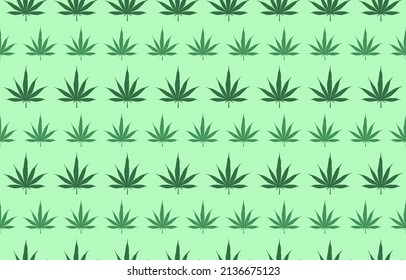 pattern seamless cannabis leaf. seamless pattern. Design for fabric, curtain, background, carpet, wallpaper, clothing, wrapping, Batik, fabric,Vector illustration